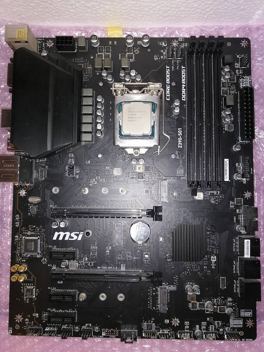 日本初の CPU+マザーボード セット】Core i7-8700K +MSI Z390-S01 OS その他