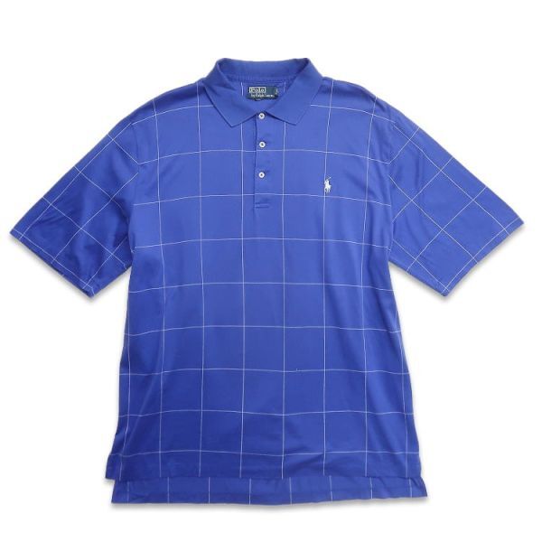 古著 ラルフローレン Polo Ralph Lauren 半袖 ポロシャツ ワンポイント ボーダー 表記：XL　gd405708n w50503