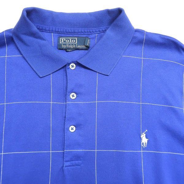 古著 ラルフローレン Polo Ralph Lauren 半袖 ポロシャツ ワンポイント ボーダー 表記：XL　gd405708n w50503