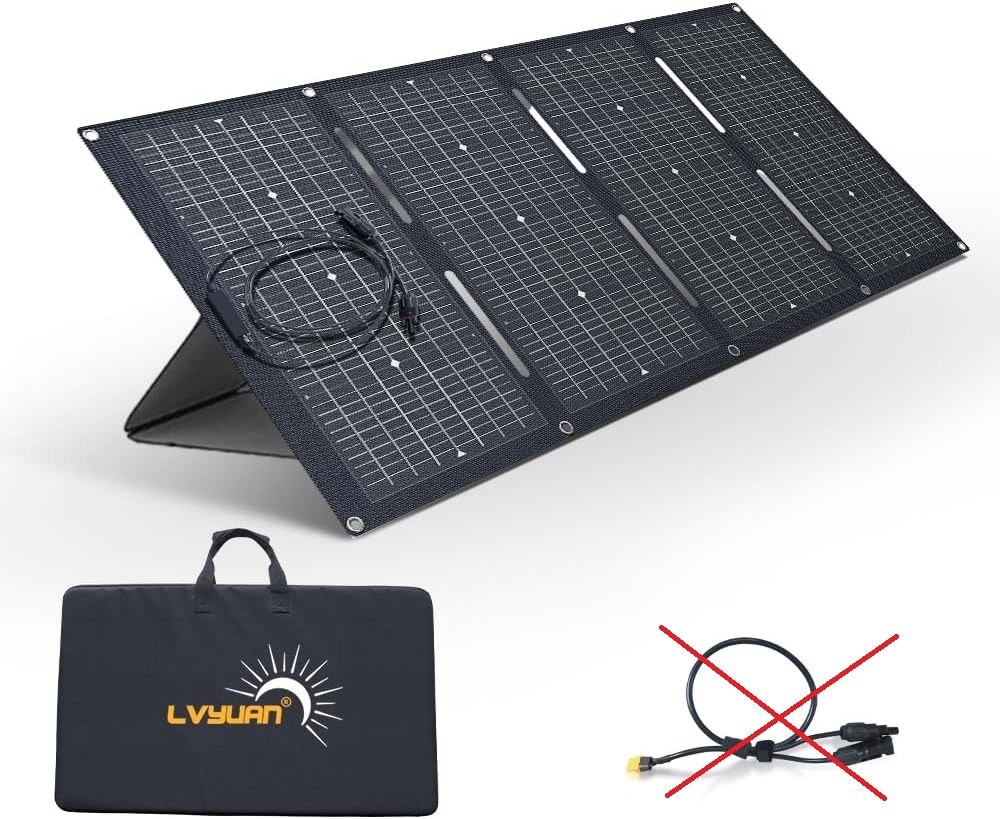 【美品】LVYUAN ソーラーパネル 220W 23.6V 折りたたみ式 両面受光型 ETFE 転換率23% MC4コネクタ ソーラーチャージャー QC3.0・PD45W TYPE_画像1