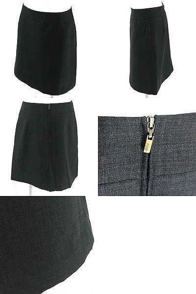 フォクシー FOXEY グレー 綿入り スカート 40