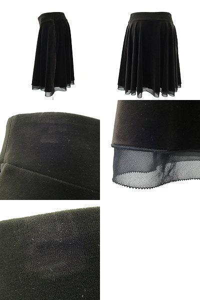 ベロアノアール VELOUR NOIR by FOXEY NY こげ茶 ベロア スカート 40