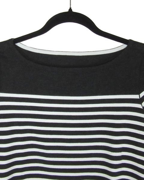 フォクシー FOXEY グレー 白 ボーダー ニット 42