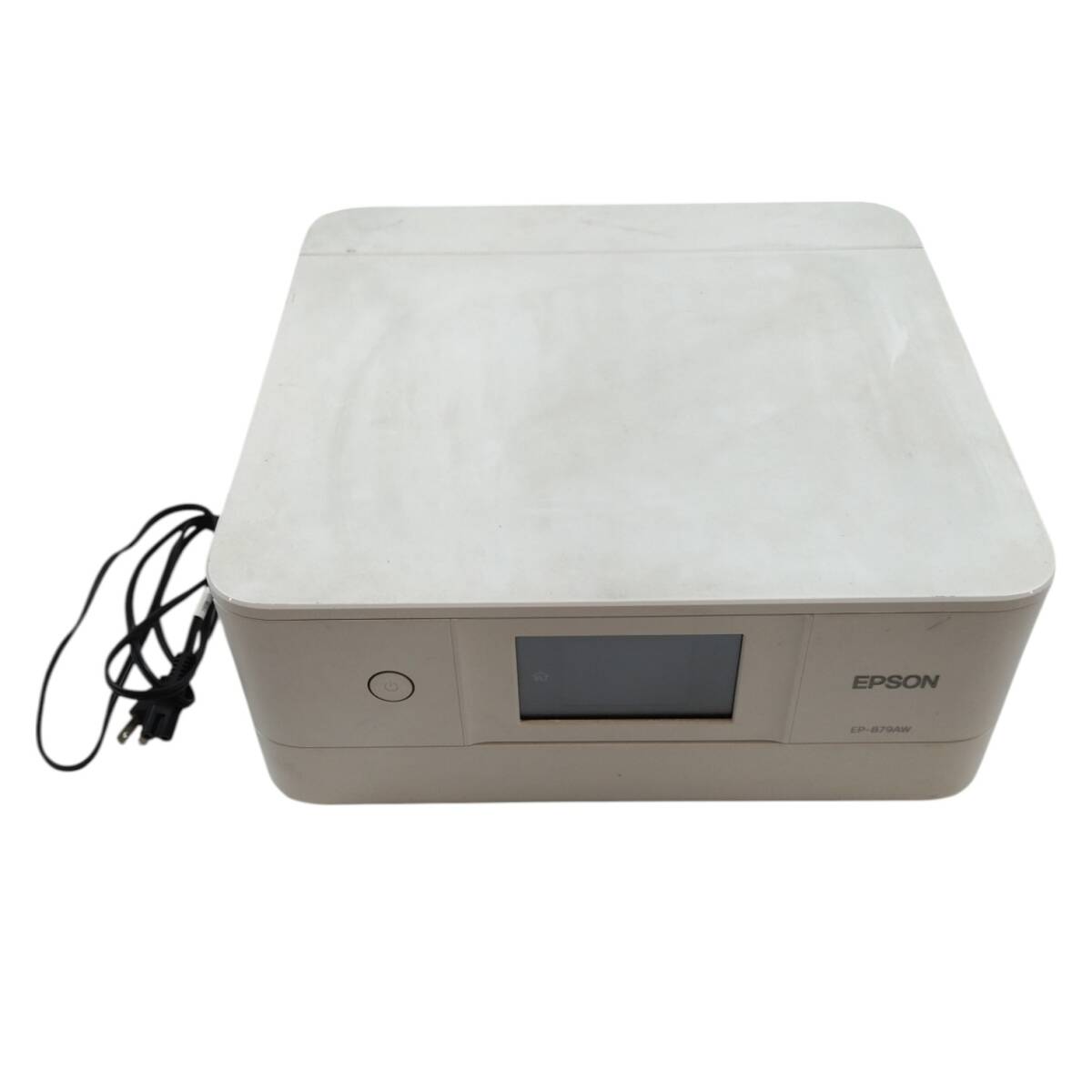 【6-012】★中古?ジャンク品★EPSON 　エプソン　EP-879AW カラリオ　インクジェットプリンター　本體　復(fù)合機(jī)　ホワイト　通電OK