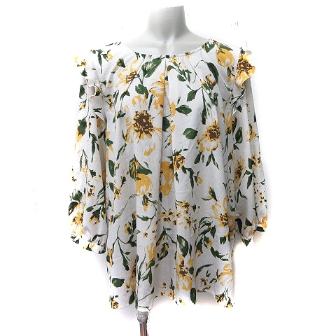 ペイトンプレイス PEYTON PLACE ブラウス プルオーバー 長袖 花柄 15B XXL マルチカラー /YI レディース
