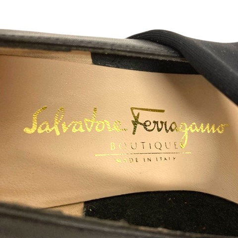  Salvatore Ferragamo Salvatore Ferragamo туфли-лодочки обувь low каблук частота 6.5B чёрный черный женский 