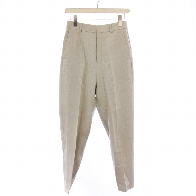 イエナ IENA Maison レーヨンオックステーパードパンツ スラックス ジップフライ 36 グレー 22030900551010 /BB レディース