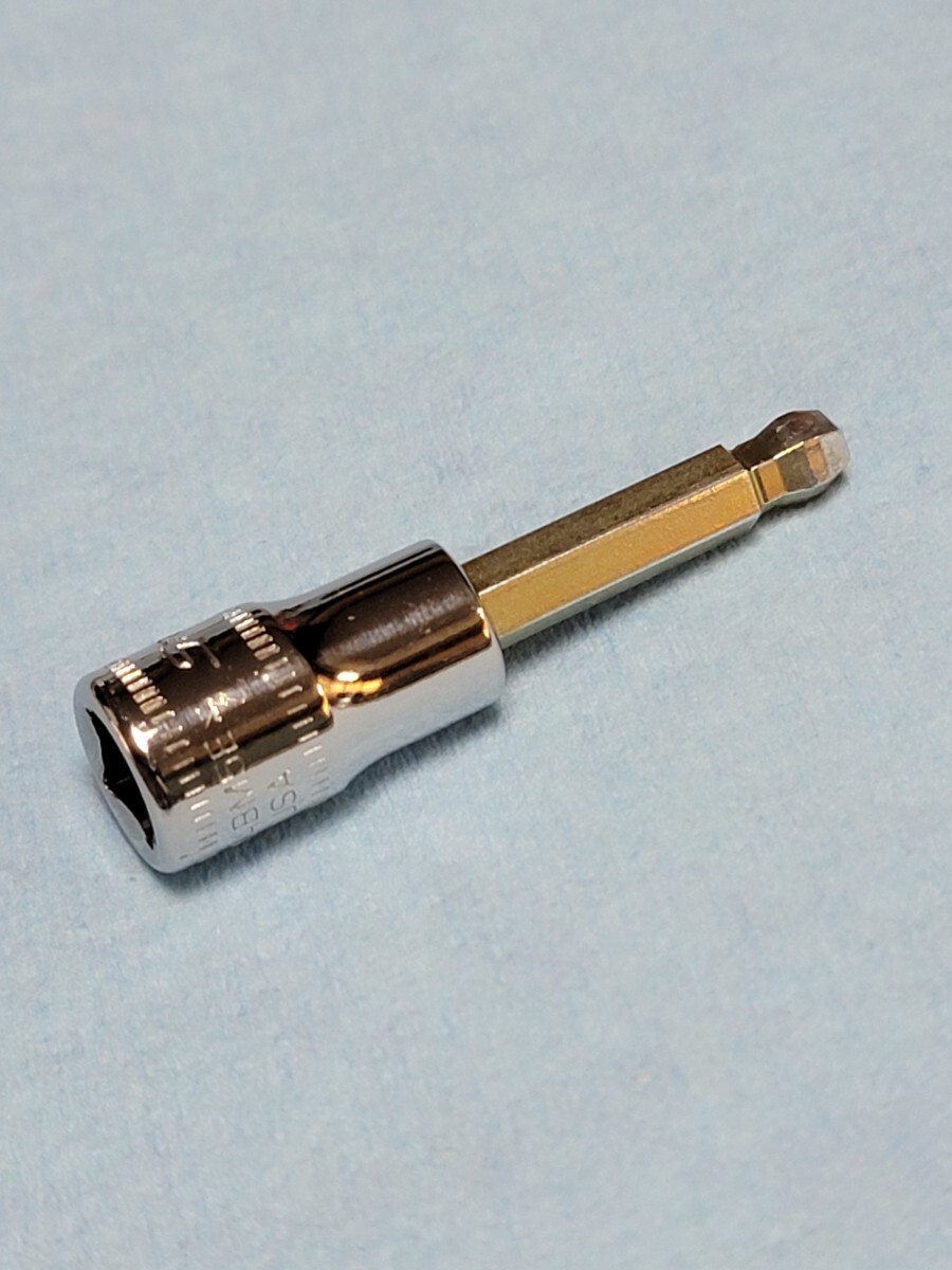 5mm TMABM5E スナップオン 1/4 ボール ヘックス ソケット 中古品 美品 保管品 SNAPON SNAP-ON 送料無料 ヘックスソケット