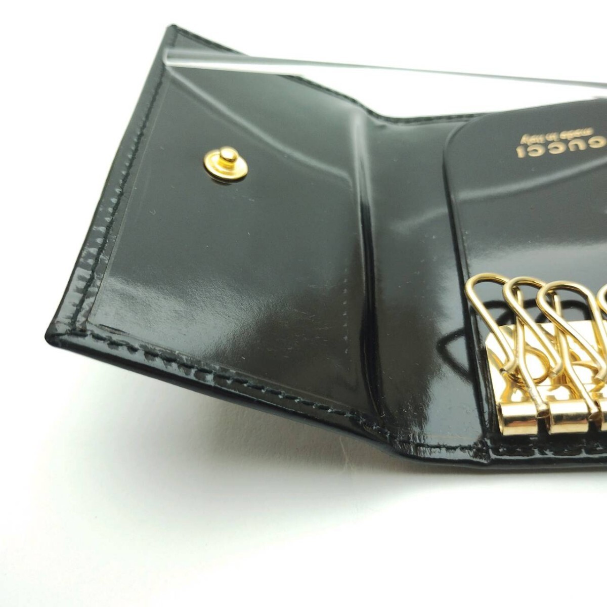 グッチ　６連　GUCCI　キーケース　カード付き　メモB2-74