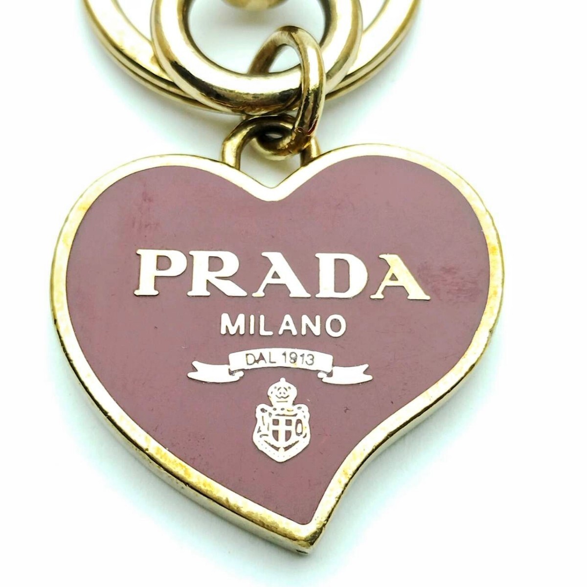 キーホルダー　 PRADA　 キーリング　 チャーム　 ハート　 プラダ　メモA12-121
