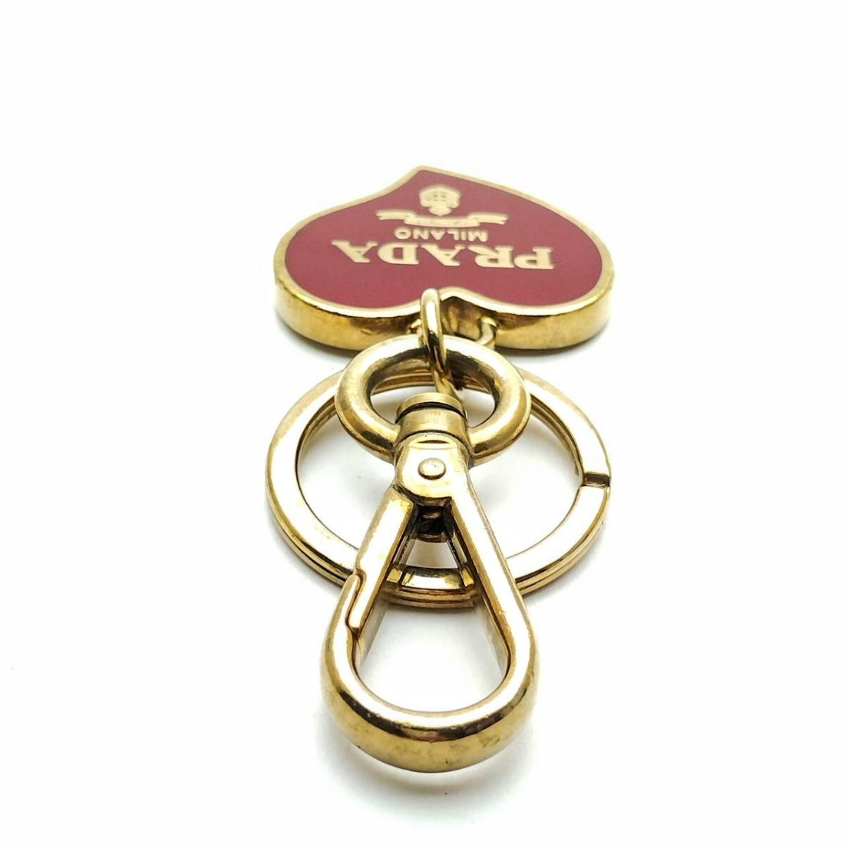 キーホルダー　 PRADA　 キーリング　 チャーム　 ハート　 プラダ　メモA12-121