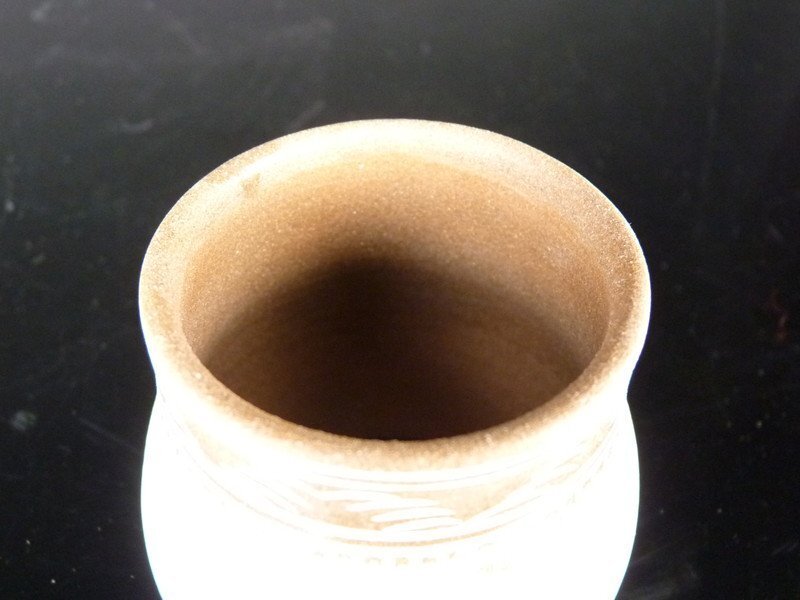 扇屋】青坡窯 李殷九作 蓋置 共箱 高さ 約5cm 幅 約5.5cm 韓国