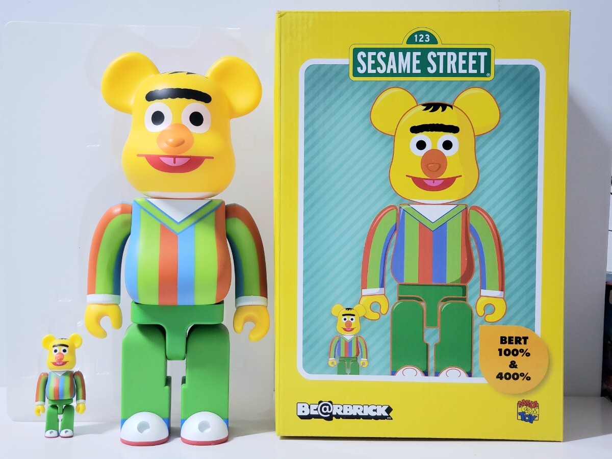 BE@RBRICK ベアブリック SESAME STREET BERT バート 100%&400% 