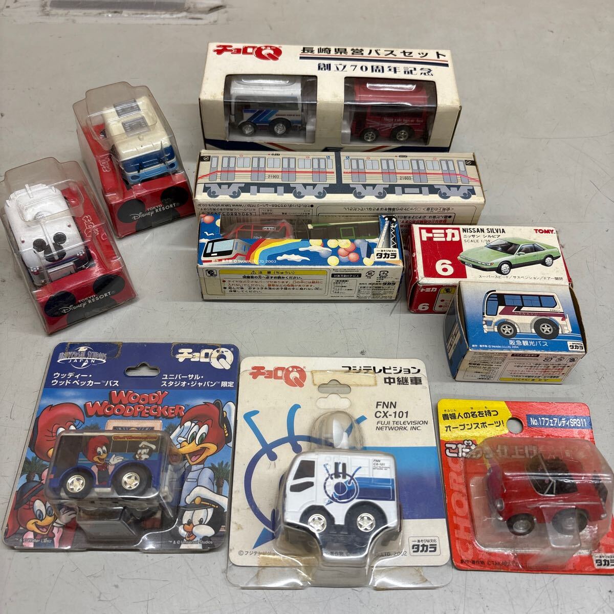 古*車様 トミカ コレクション セット チョロQ 電車おまけ GWまでの出品 チョロQ タカラ TOMY 他 トミカ ディズニーリゾートライン バス