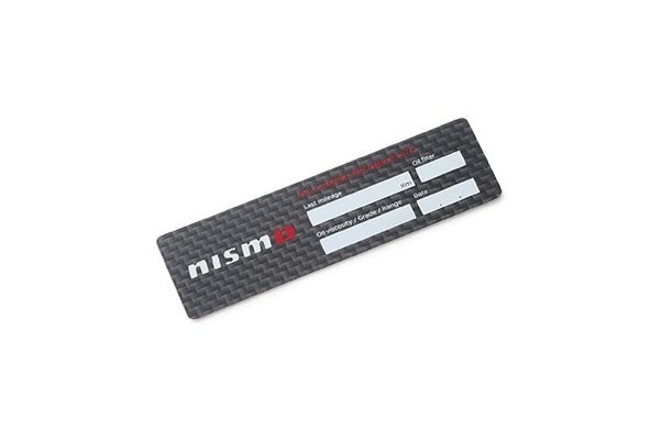  Nissan оригинальный B44 Roox nismo масло перемена запись plate ( карбоновый ) Nismo Roox ROOX TYPE2
