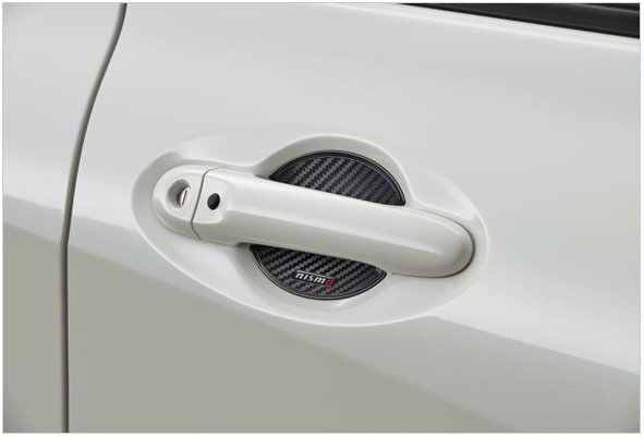 日産純正 J32 ティアナ nismo カーボン調(diào) ドアハンドルプロテクター TEANA ニスモ