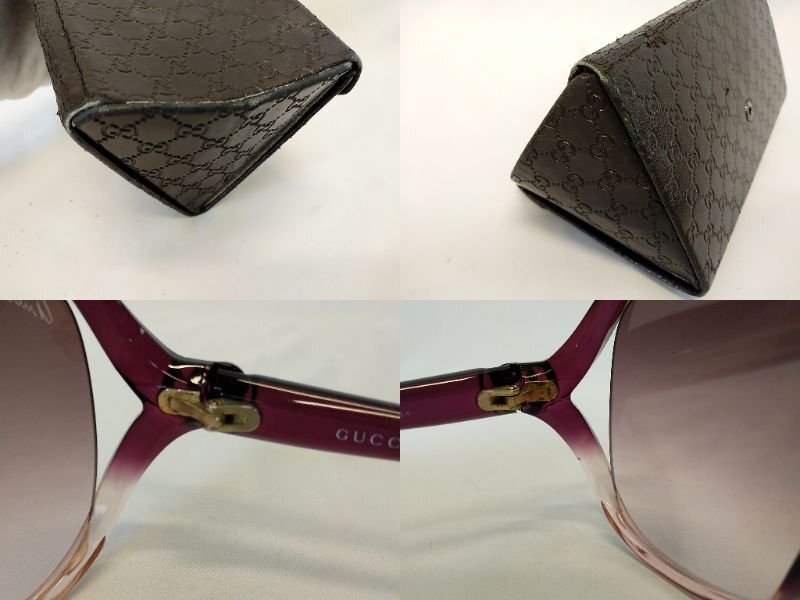 GUCCI サングラス アジアンフィット GG3525KS WNYK8 62 インターロッキングG ハート バタフライ UVカット / 名古屋発6-214△