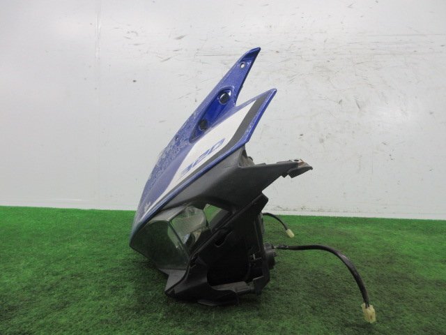 A7G06 YZF-R3 アッパーカウル ヘッドライト付 RH07J O_画像3