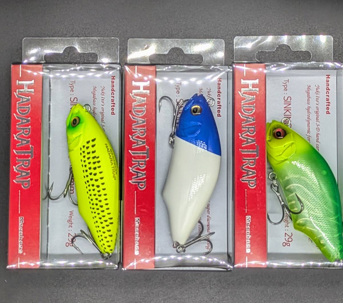 新品 メガバス ハダラトラップ SP-c 3個セット オリカラ 新品 メガバスハダラトラップSP-c 3個セット オリカラ