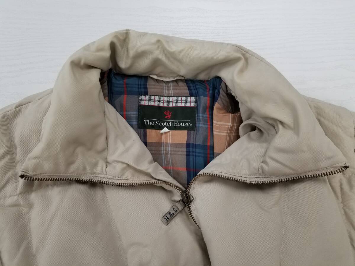 【佐川発送】THE SCOTCH HOUSE スコッチハウス ショート丈ダウンジャケット ベージュ 9AR(Mサイズ相当) レディース 01_画像3