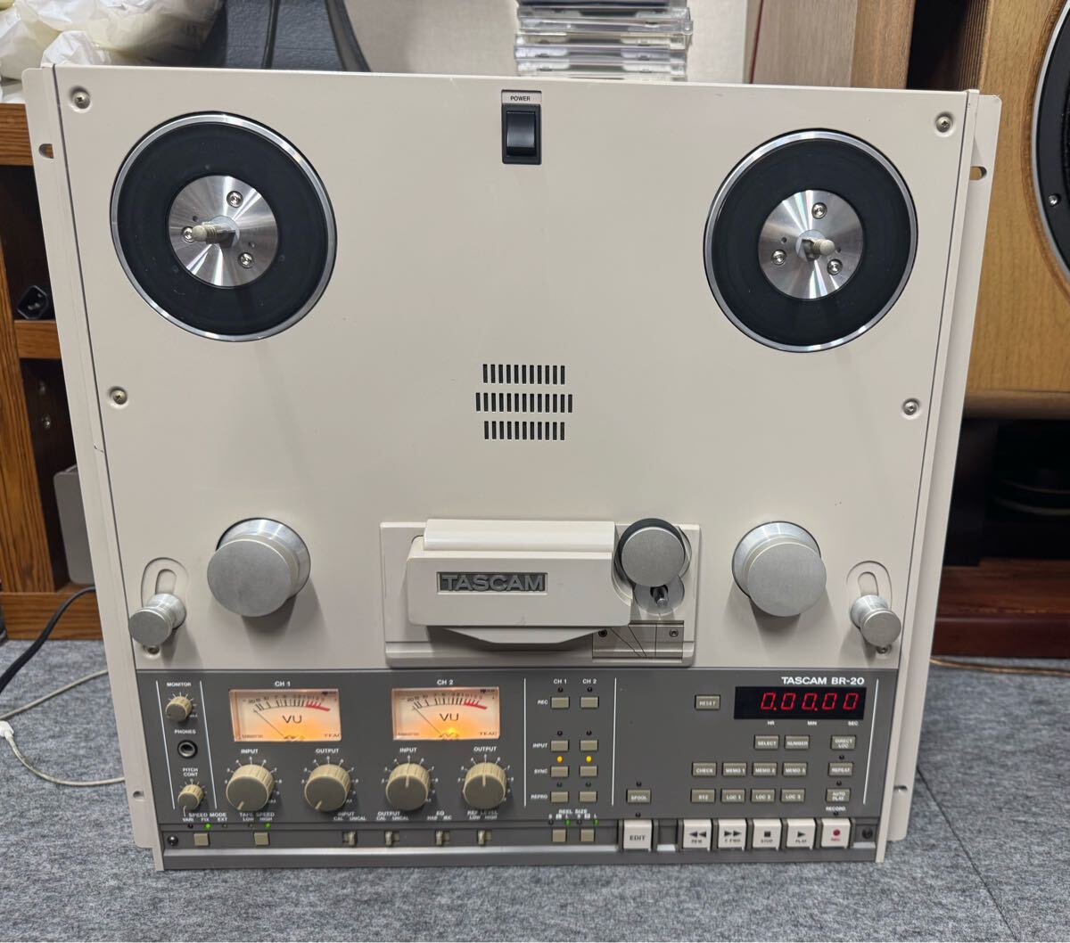 TASCAM BR-20 открытый катушка панель рабочий товар 