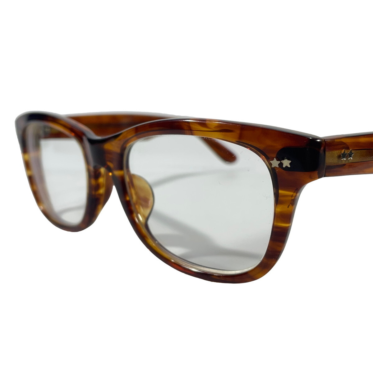 obj classic 80 series 80-02 havana オブジェ ハンドメイド アイウェア メガネ 眼鏡 ブラウン 茶 52□_画像2