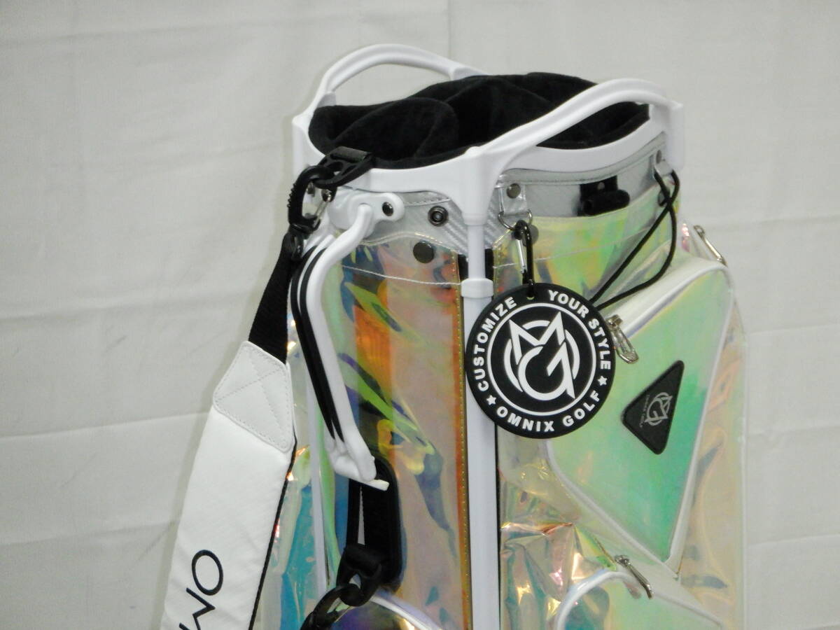 OMNiX GOLF オムニクス 9.5型 アスリート スポーツカート★中古★(オーロラ/スケルトン)ゴルフ キャディバック