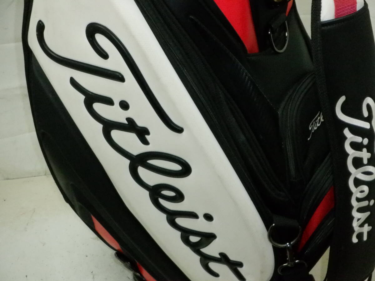Titleist タイトリスト 9.5型 3點式 アスリート ツアープロモデル★中古★(BKxWHxRED)ゴルフ キャディバック