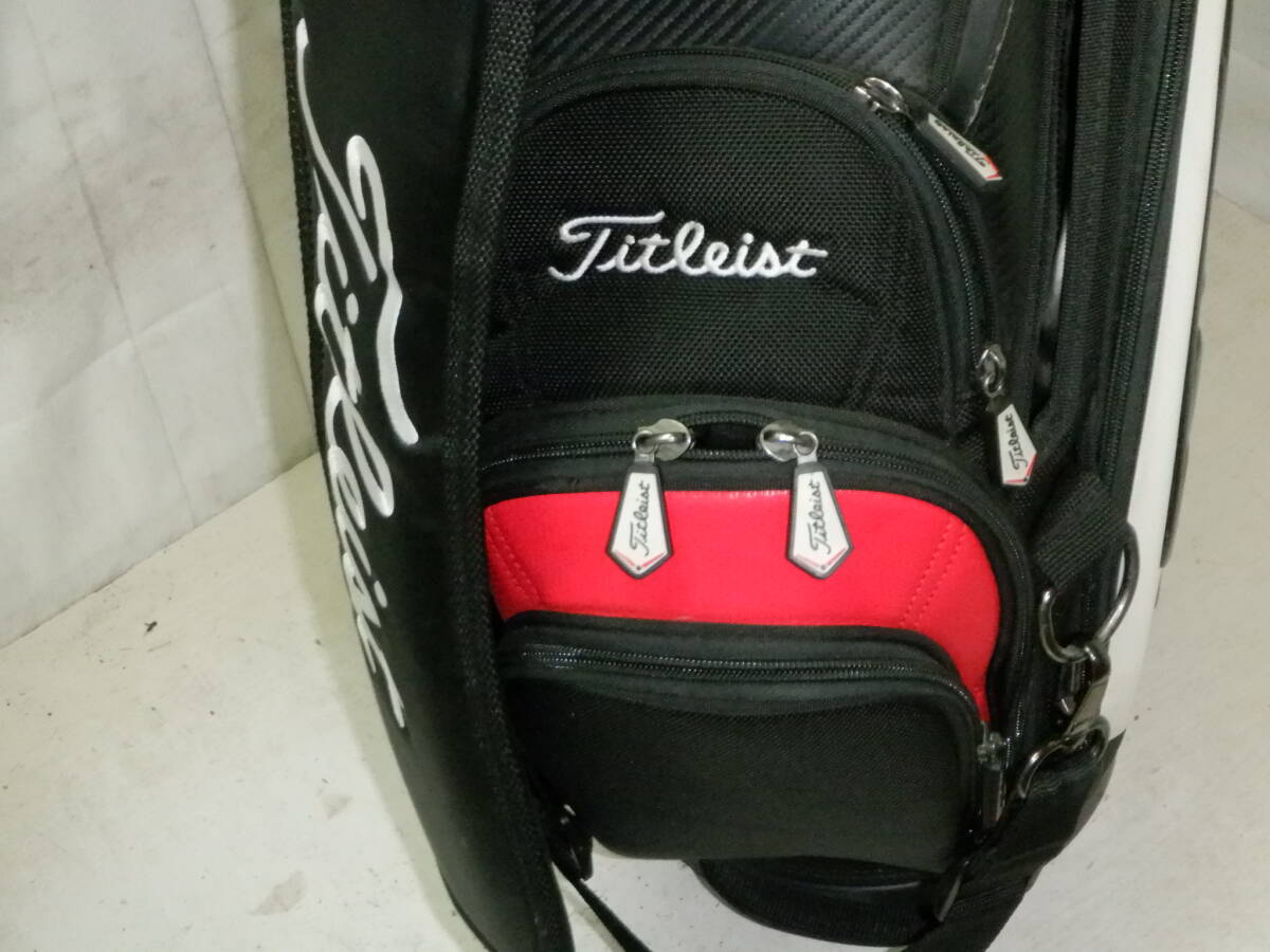 Titleist タイトリスト 9.5型 3點式 アスリート ツアープロモデル★中古★(BKxWHxRED)ゴルフ キャディバック