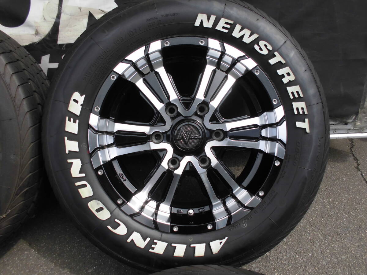即決☆NITRO POWER CROSS CLAW クロスクロウ 16☆6.5J+48 PCD139.7 6H☆A(yù)LLEN COUNTER 215/65R16C 109/107T 8PR☆キャラバン NV350