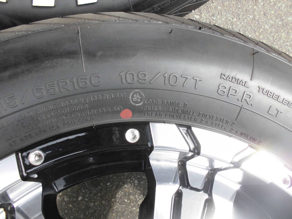 即決☆NITRO POWER CROSS CLAW クロスクロウ 16☆6.5J+48 PCD139.7 6H☆A(yù)LLEN COUNTER 215/65R16C 109/107T 8PR☆キャラバン NV350