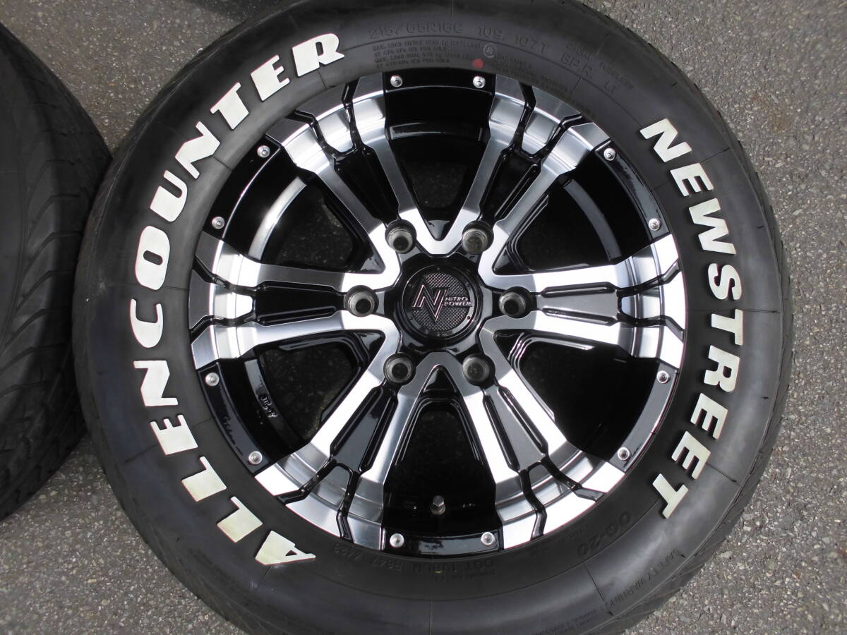 即決☆NITRO POWER CROSS CLAW クロスクロウ 16☆6.5J+48 PCD139.7 6H☆A(yù)LLEN COUNTER 215/65R16C 109/107T 8PR☆キャラバン NV350