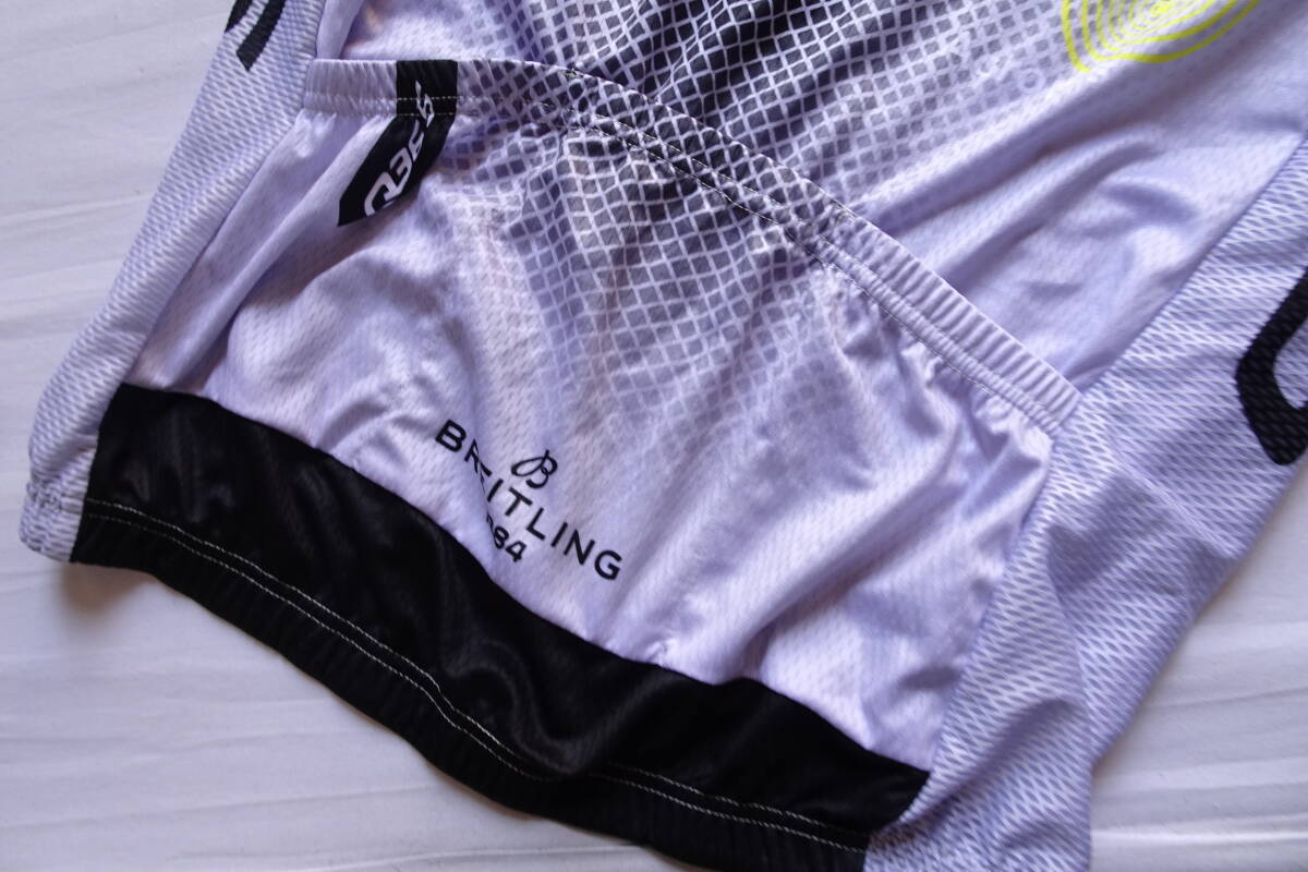 BREITLING/サイクリングトップス/スリーブレス/速干性/ハイネック/前ジップアップ/Q36.5PRO CYCLING TEAM/ライトグレー/Mサイズ(6/6R7)