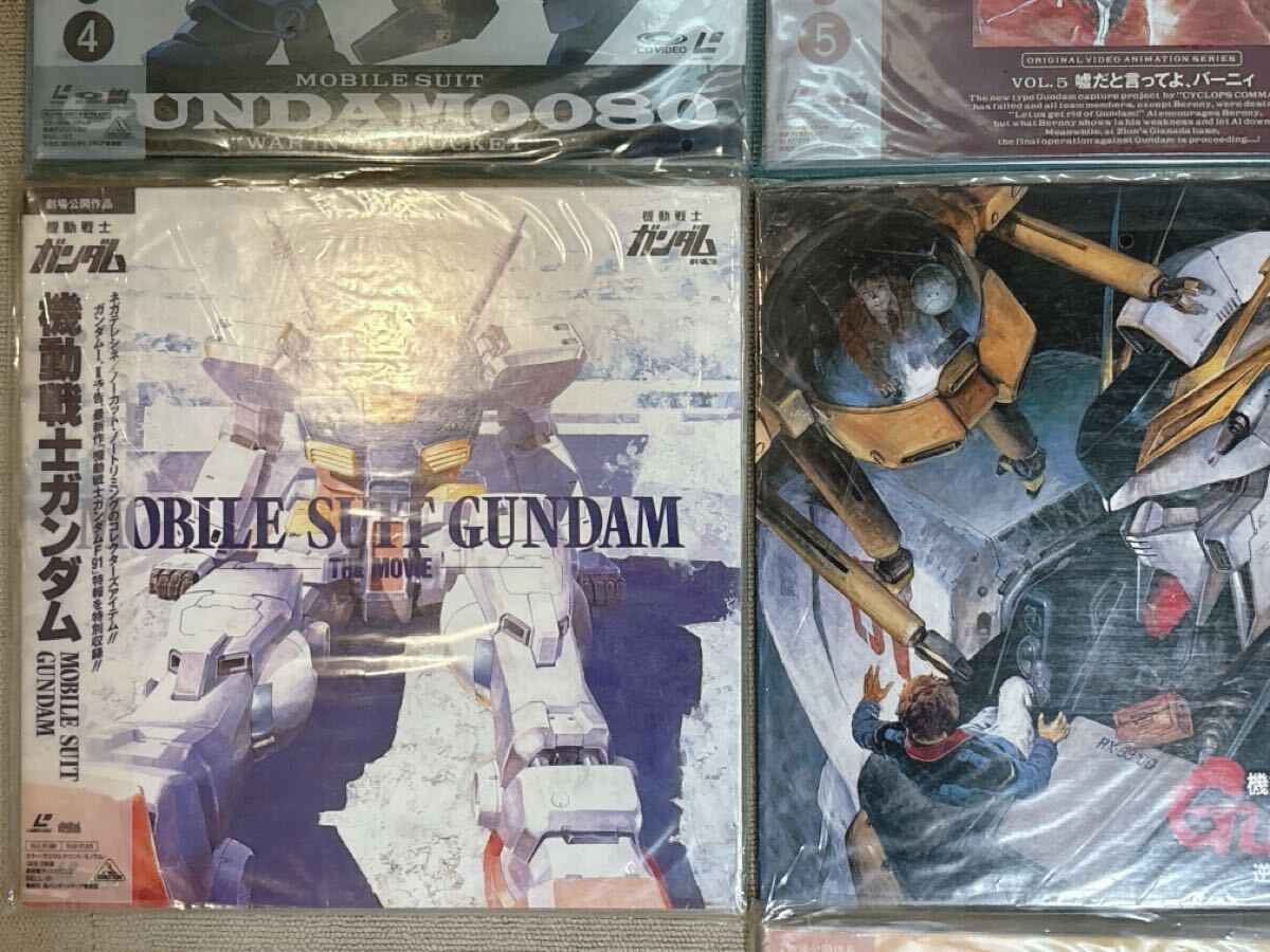 ② Mobile Suit Gundam 0080 все 6 шт комплект Char's Counterattack др. суммировать LD лазерный диск 