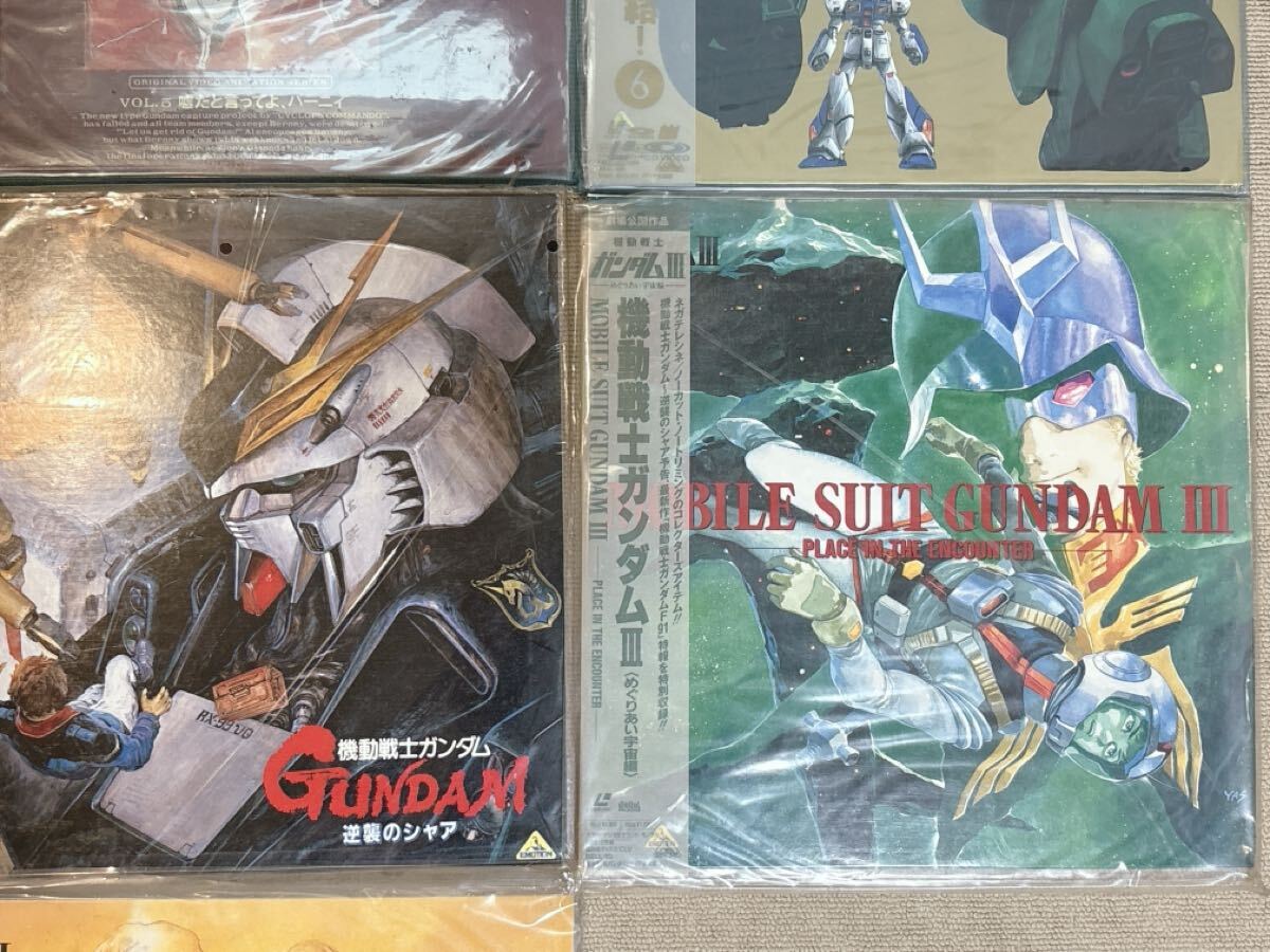 ② Mobile Suit Gundam 0080 все 6 шт комплект Char's Counterattack др. суммировать LD лазерный диск 