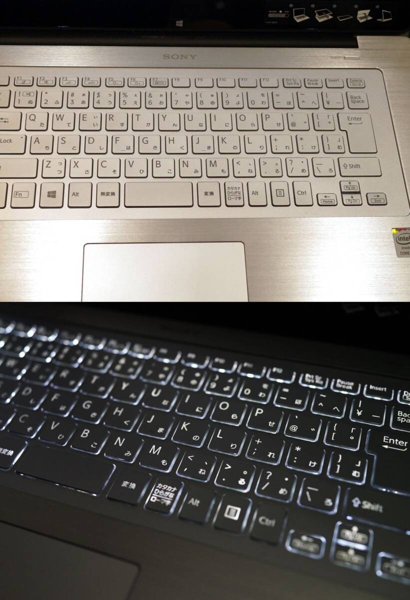 送料込 sony制 VAIO SVF15N1A1J 15インチワイド　シルバー 　WWindows10　used