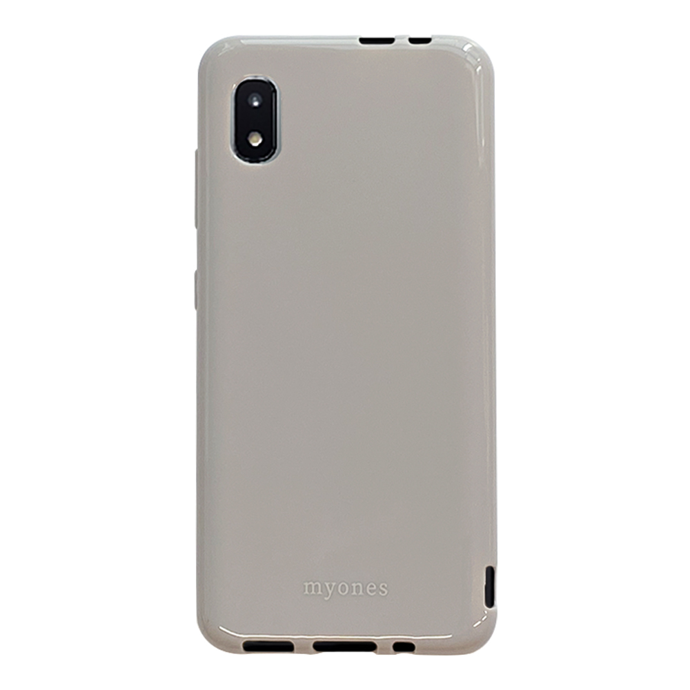 Galaxy A21 SC-42A SCV49 ギャラクシー ケース TPU (くすみグレー) myones シリコン ソフト カバー ニュアンスカラー スマホケース
