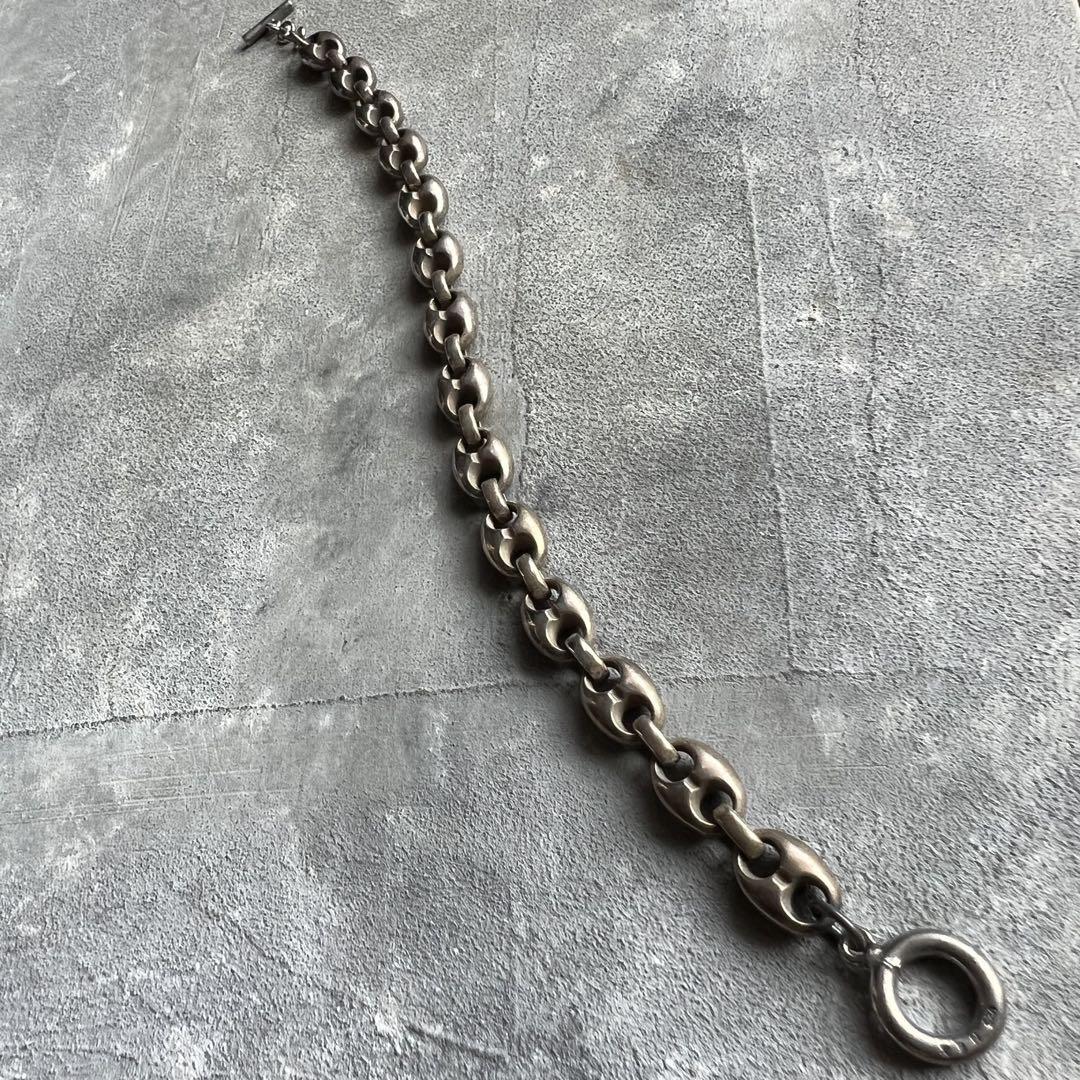 メキシカンジュエリー シルバー925 ブレスレット pig nose 豚鼻 10 ヴィンテージ VINTAGE シルバー MEX 豚鼻チェーン ブレスレット