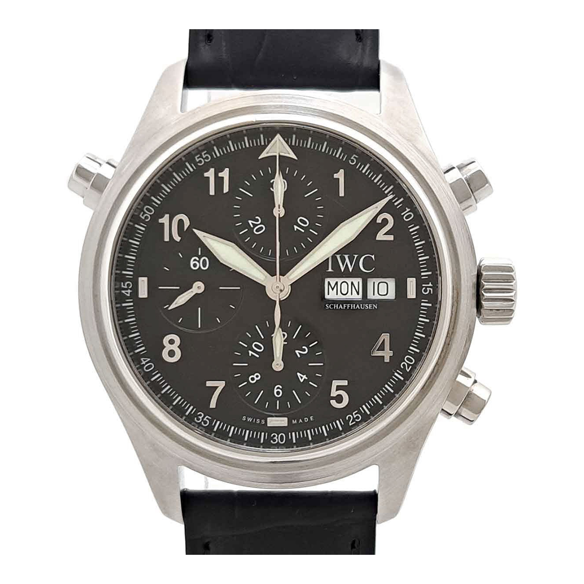 IWCspito fire doperu хронограф IW371333 самозаводящиеся часы нержавеющая сталь мужской IWC б/у [ часы ]