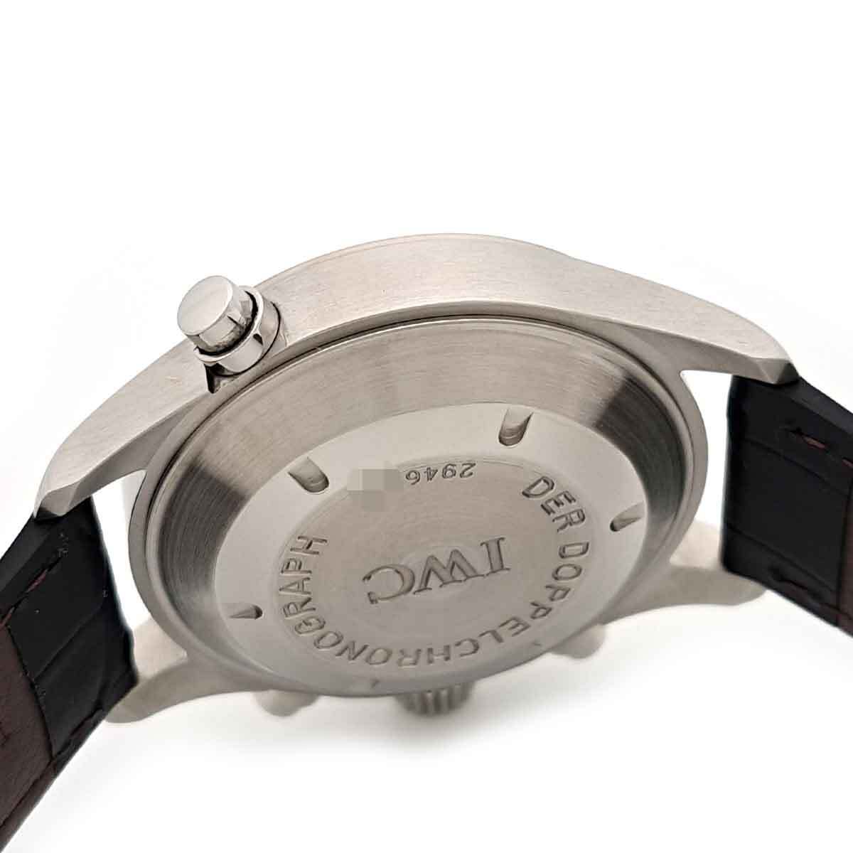 IWCspito fire doperu хронограф IW371333 самозаводящиеся часы нержавеющая сталь мужской IWC б/у [ часы ]