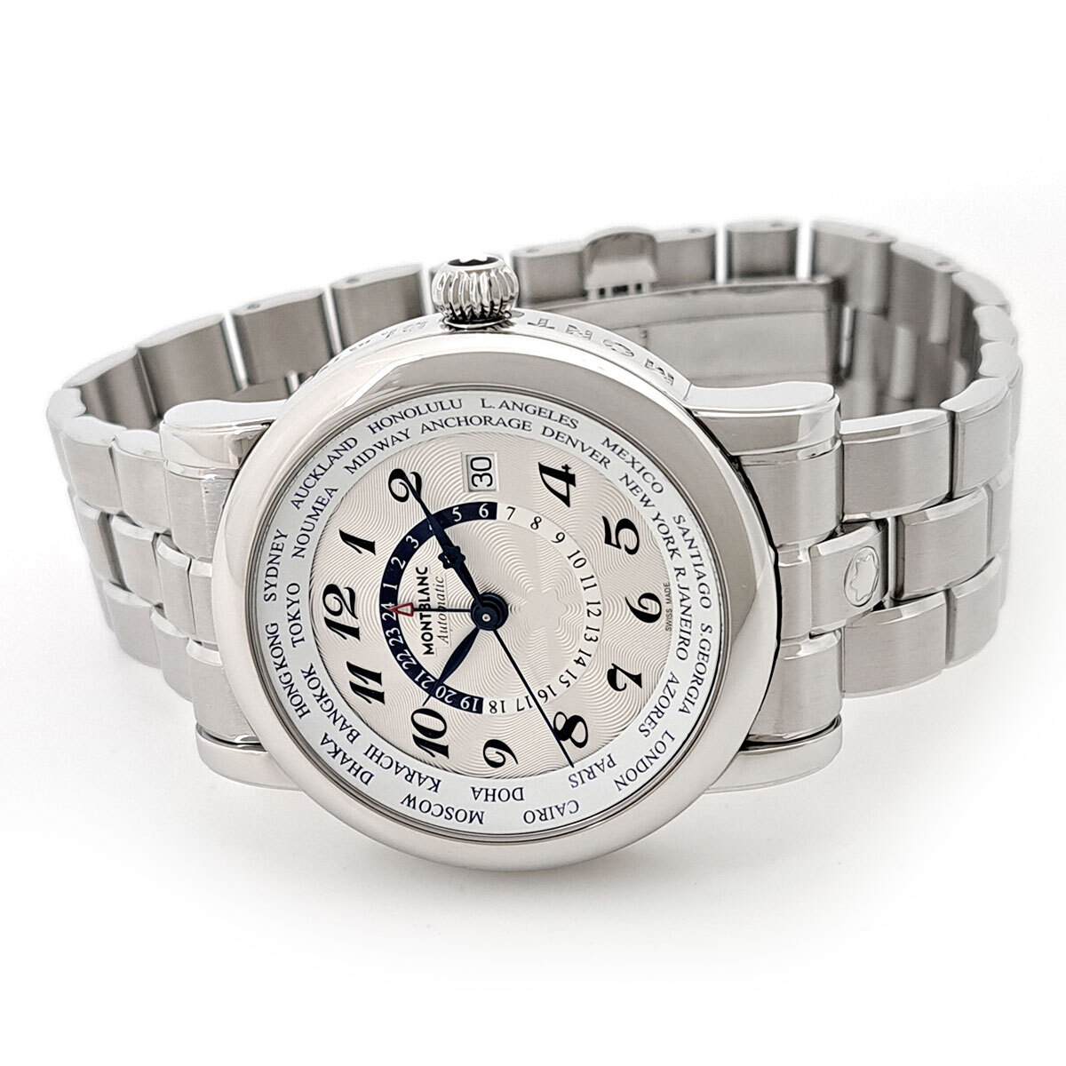 モンブラン スター レガシー ワールドタイム GMT 109286 自動(dòng)巻き ステンレススティール メンズ MONTBLANC 中古 【時(shí)計(jì)】