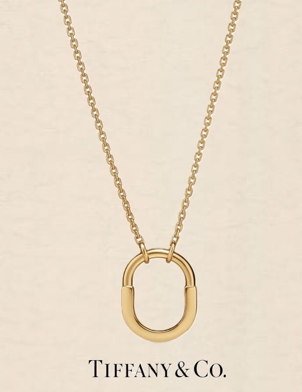 TIFFANY＆CO＊未使用￥41萬(wàn)＊LOCK 18Kイエローゴールドペンダント