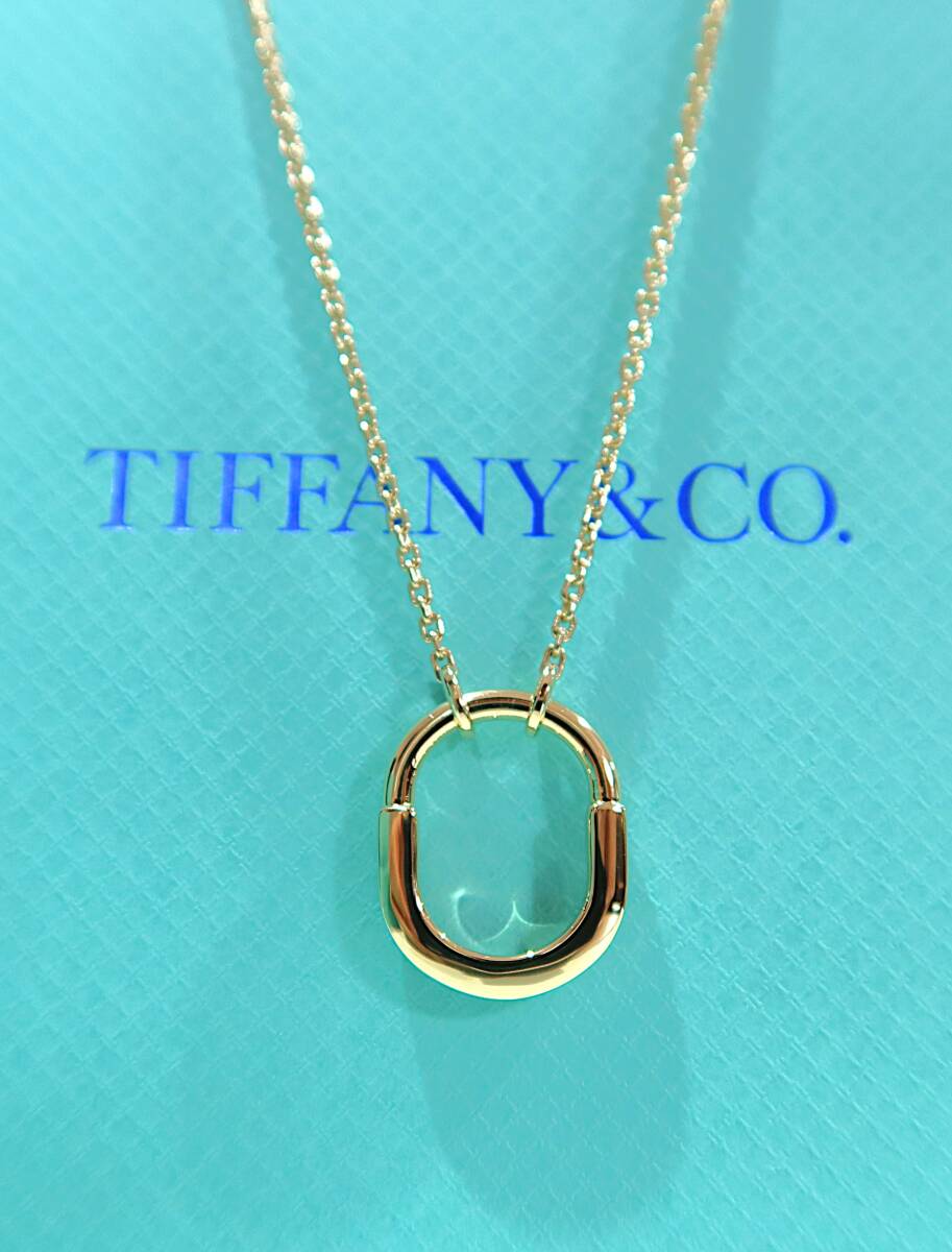 TIFFANY＆CO＊未使用￥41萬(wàn)＊LOCK 18Kイエローゴールドペンダント