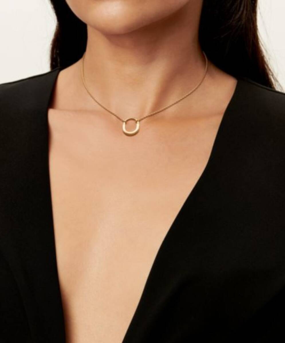 TIFFANY＆CO＊未使用￥41萬(wàn)＊LOCK 18Kイエローゴールドペンダント