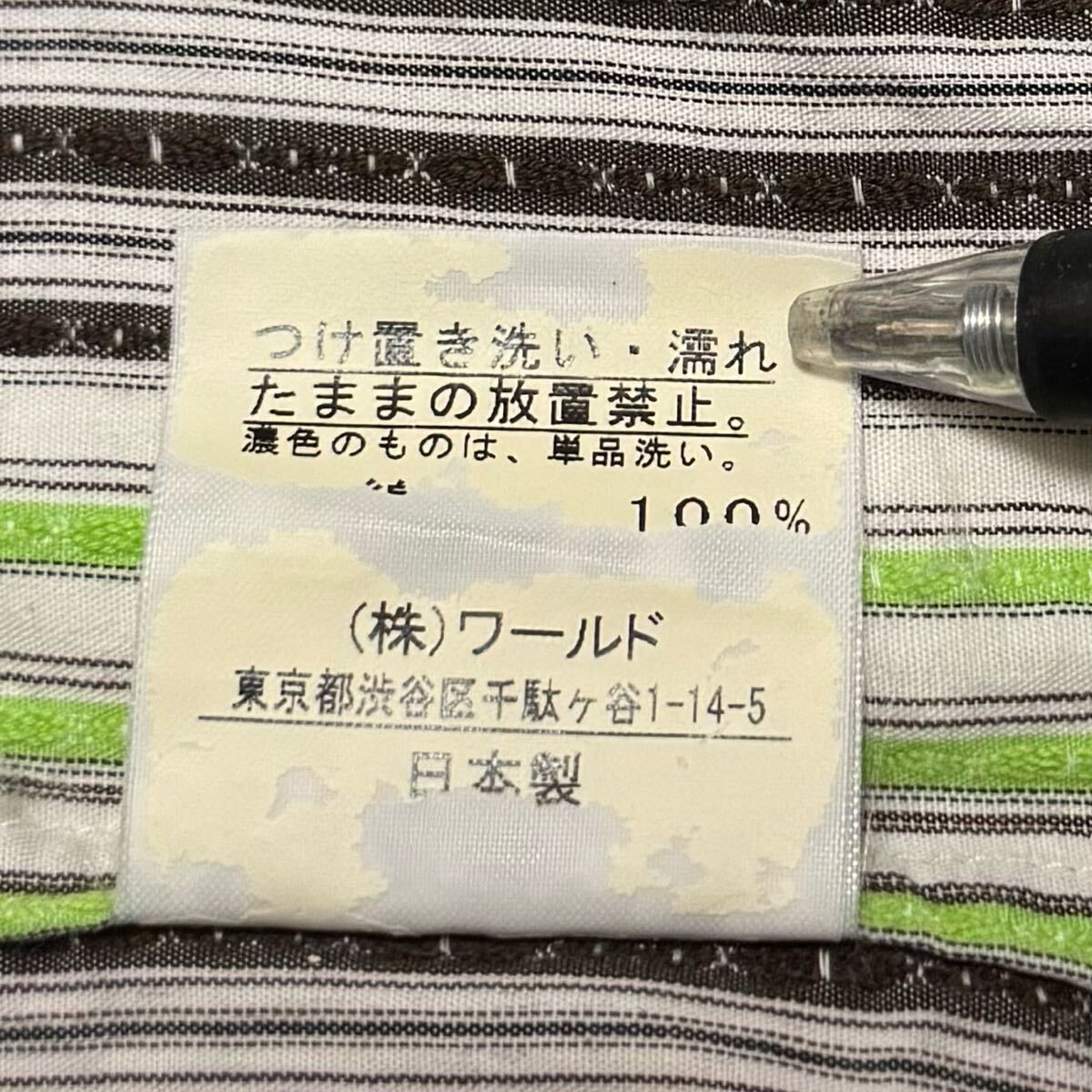 TAKEO KIKUCHI タケオキクチ 半袖シャツ ストライプ 3