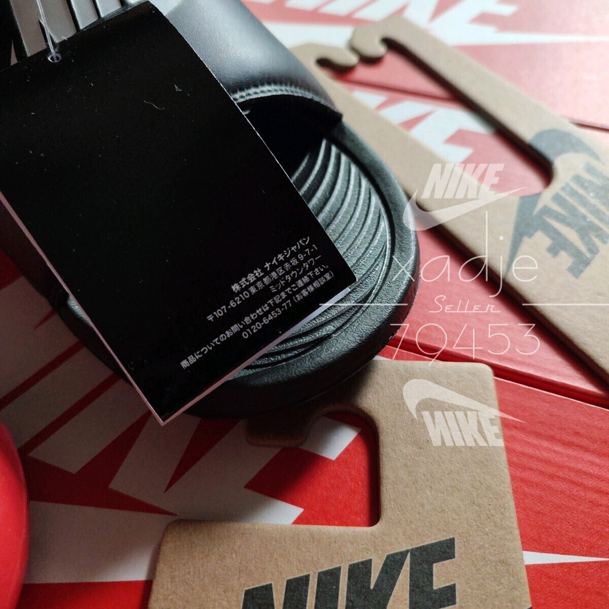 新品 正規(guī)品 NIKE ナイキ VICTORI ONE SLIDE ビクトリーワン スライド サンダル 2點セット 赤 レッド 黒 ブラック 白 27cm US9
