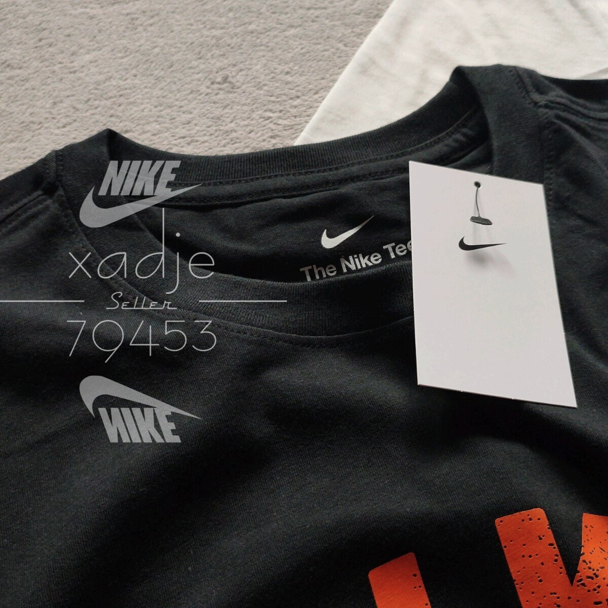 新品 正規(guī)品 NIKE ナイキ チームナイキ ロゴ プリント 半袖 Tシャツ 2枚セット 白 ホワイト 黒 ブラック 25新作 定価9460円 L