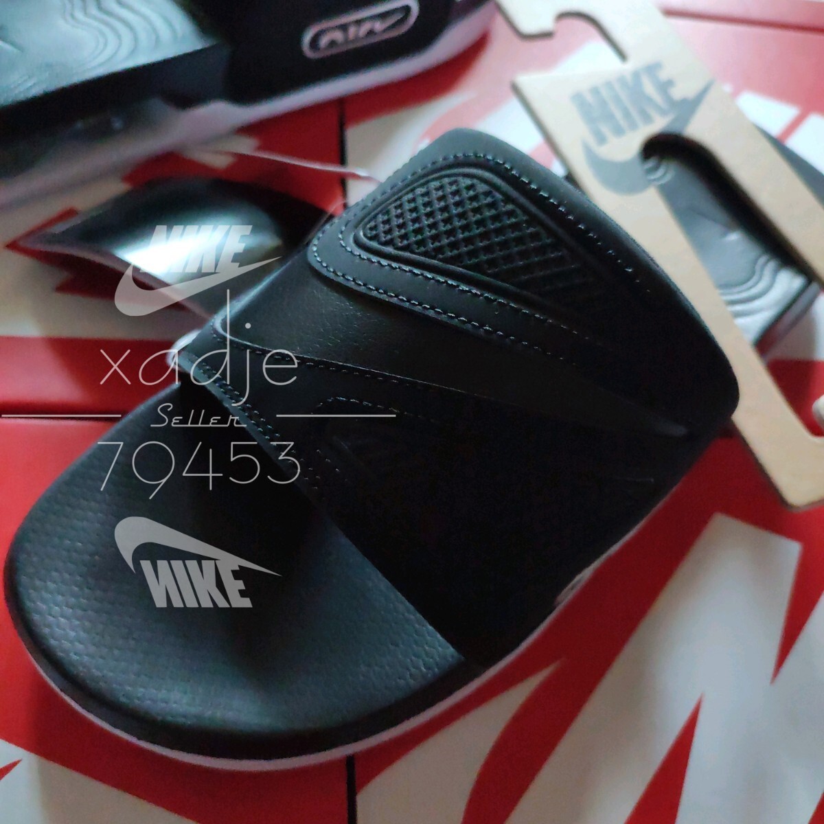 新品 正規(guī)品 NIKE ナイキ AIR MAX CIRRO SLIDE エアマックス シロ スライド サンダル 黒 ブラック 白 ホワイト シルバー 軽量 27cm US9