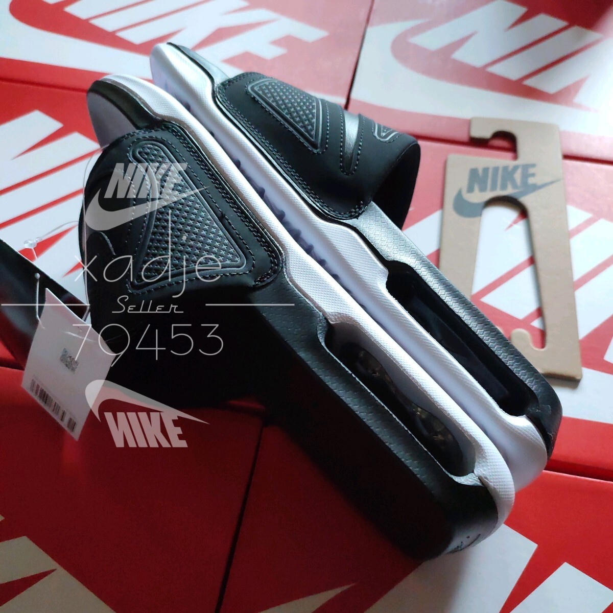 新品 正規(guī)品 NIKE ナイキ AIR MAX CIRRO SLIDE エアマックス シロ スライド サンダル 黒 ブラック 白 ホワイト シルバー 軽量 27cm US9