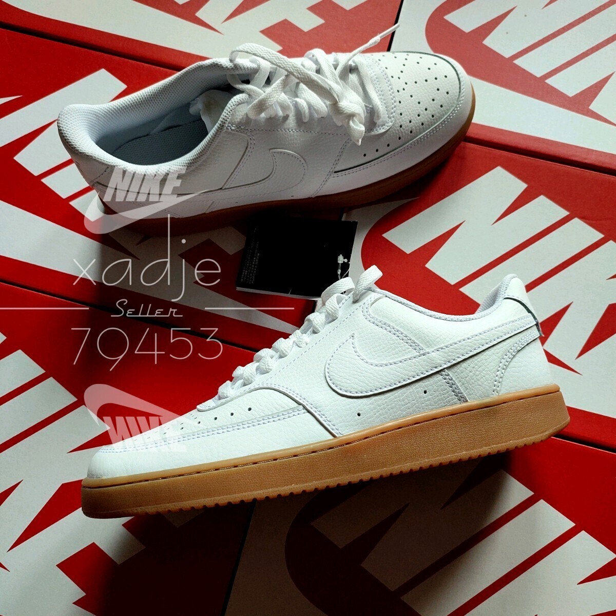  новый товар стандартный товар NIKE Nike COURT VISION LO пальто Vision low белый белый фото n пыль жевательная резинка подошва обычная цена 8800 иен 26cm US8 с коробкой 